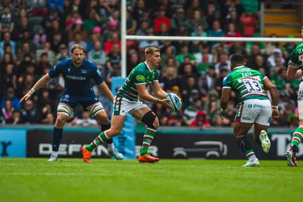 Leicester Kaplanları 'ndan Jack van Poortvliet Gallagher Premiership Play-off Leicester Tigers' a karşı Mattioli Woods Welford Road Stadyumu, Leicester, Birleşik Krallık, 7 Haziran 2025