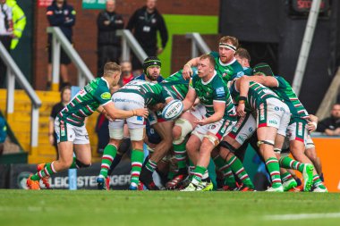 Leicester Tigers 'dan Tommy Red Gallagher Premiership Play-off Leicester Tigers' a karşı Satış Köpekbalıkları Mattioli Woods Welford Road Stadyumu, Leicester, İngiltere, 7 Haziran 2025