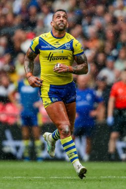 Warrington Wolves 'tan Paul Vaughan, 7 Haziran 2025' te Londra, Wembley Stadyumu 'nda oynanan Betfred Challenge Cup Final Warrington Wolves vs Hull KR maçında...