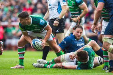 Leicester Tigers 'dan Ben Youngs Gallagher Premiership play-off' unda Leicester Tigers, Mattioli Woods Welford Road Stadyumu 'nda Satış Köpekbalıklarına karşı, 7 Haziran 2025
