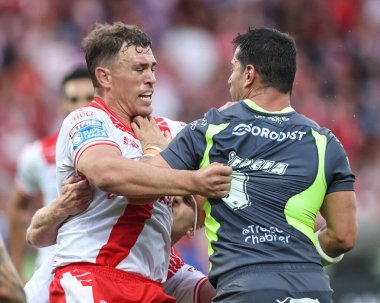 Katalan Ejderhaları 'ndan Benjamin Garcia' nın 13 Haziran 2025 'te İngiltere' nin Hull kentindeki Sewell Group Craven Park 'ta 14. Hull KR' a karşı Catalans Ejderhalarına karşı oynadığı Betfred Süper Ligi raundunda çıkardığı kırmızı kart.
