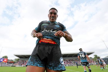 Leigh Leoparları 'ndan Joe Ofahengaue, 15 Haziran 2025' te Birleşik Krallık 'ın Wakefield şehrindeki DIY Kitchens Stadyumu' nda oynanan 14.