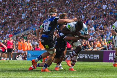 Leicester Tigers 'dan Emeka Ilione Gallagher Premiership play-off finali sırasında 20-25 Bath Rugby - Leicester Tigers maçında Allianz Stadyumu, Twickenham, Birleşik Krallık, 14 Haziran 2025