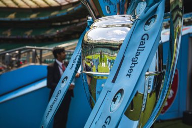 Gallagher Premiership Kupası, Gallagher Premiership Play-off Finali 'nin finali olan 2025 Bath Rugby-Leicester Tigers' a karşı Allianz Stadyumu, Twickenham, Birleşik Krallık, 14 Haziran 2025