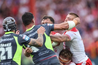 Katalan Ejderhaları 'ndan Benjamin Garcia' nın 13 Haziran 2025 'te İngiltere' nin Hull kentindeki Sewell Group Craven Park 'ta 14. Hull KR' a karşı Catalans Ejderhalarına karşı oynadığı Betfred Süper Ligi raundunda çıkardığı kırmızı kart.