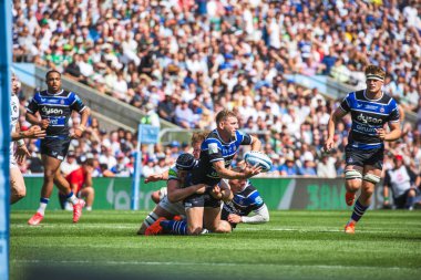 Gallagher Premiership play-off Finali sırasında Bath Rugby - Leicester Tigers maçında Bath Russell, Allianz Stadyumu, Twickenham, Birleşik Krallık, 14 Haziran 2025