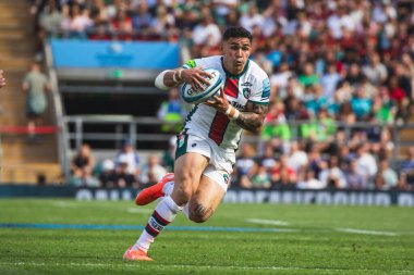 Leicester Kaplanları 'ndan Izaia Perese Gallagher Premiership play-off Finali 2025 Bath Rugby - Leicester Tigers maçında Allianz Stadyumu, Twickenham, Birleşik Krallık, 14 Haziran 2025