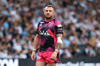 Castleford Tigers takımından Brad Singleton 13 Haziran 2025 'te MKM Stadyumu' nda 14. Hull FC Castleford Tigers 'a karşı oynanan Betfred Süper Lig Turu' nda