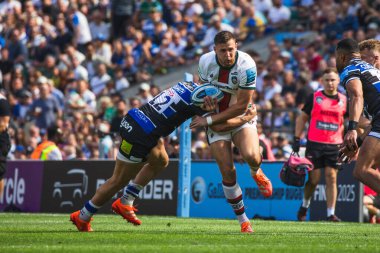 Leicester Tigers 'dan Cameron Redpath, Gallagher Premiership play-off Finali' nde Leicester Tigers 'tan Freddie Steward' a karşı Allianz Stadyumu, Twickenham, Birleşik Krallık, 14 Haziran 2025