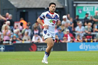 Wakefield Trinity 'den Mason Lino Betfred Süper Lig 14. raundundan önce Wakefield Trinity, DIY Kitchens Stadyumu, Wakefield, Birleşik Krallık' ta Leoparlara karşı 15 Haziran 2025