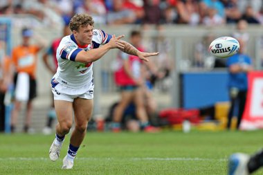 Wakefield Trinity 'den Harvey Smith 15 Haziran 2025' te Wakefield Stadyumu 'nda oynanan 14. Betfred Süper Lig karşılaşmasında Wakefield Trinity - Leigh Leopards maçında