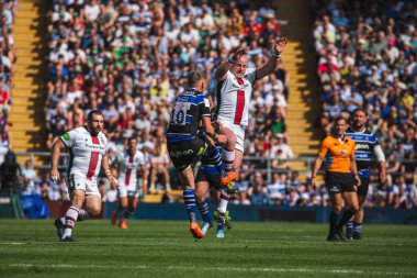Leicester Tigers 'dan Dan Cole, Gallagher Premiership play-off Finali' nde Bath Rugby, Leicester Tigers 'a karşı Allianz Stadyumu, Twickenham, Birleşik Krallık, 14 Haziran 2025' de oynanan karşılaşmada Bath 'lı Finn Russell' ı suçladı.