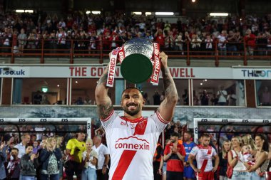 Hull KR 'dan Elliot Minchella, Sewell Group Craven Park' ta 13 Haziran 2025 'te oynanan Betfred Süper Lig Hull KR - Catalans Dragons maçında Sewell Group Craven Park, Kingston - Hull, İngiltere