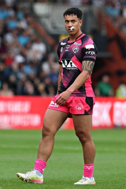 Castleford Tigers takımından Daejarn Asi 13 Haziran 2025 'te MKM Stadyumu' nda 14. Hull FC Castleford Tigers 'a karşı oynanan Betfred Süper Lig Turu' nda