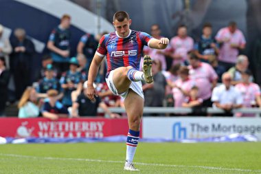 Wakefield Trinity 'den Oliver Pratt, Betfred Süper Lig 14. raundundan önce Wakefield Trinity, DIY Kitchens Stadyumu, Wakefield, Birleşik Krallık' ta Leoparlara karşı 15 Haziran 2025