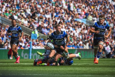 Gallagher Premiership play-off Finali sırasında Bath Rugby - Leicester Tigers maçında Bath Russell, Allianz Stadyumu, Twickenham, Birleşik Krallık, 14 Haziran 2025