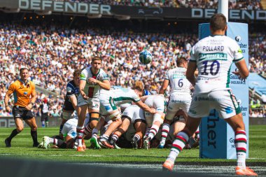 Leicester Tigers 'dan Jack van Poortvliet Gallagher Premiership play-off Finali 2025 Bath Rugby - Leicester Tigers maçında Allianz Stadyumu, Twickenham, Birleşik Krallık, 14 Haziran 2025