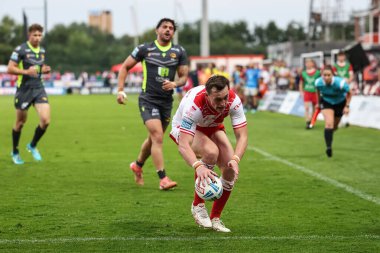 Hull KR 'dan Jack Broadbent, 13 Haziran 2025' te İngiltere 'nin Hull kenti Kingston' da bulunan Sewell Group Craven Park 'ta 14. Hull KR' a karşı yapılan Betfred Süper Lig Turu 'nda şansını deniyor.