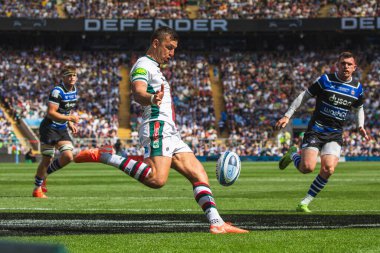 Leicester Tigers 'dan Handr Pollard Gallagher Premiership play-off Finali sırasında 20-25 Bath Rugby - Leicester Tigers, Allianz Stadyumu, Twickenham, Birleşik Krallık, 14 Haziran 2025