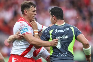 Katalan Ejderhaları 'ndan Benjamin Garcia' nın 13 Haziran 2025 'te İngiltere' nin Hull kentindeki Sewell Group Craven Park 'ta 14. Hull KR' a karşı Catalans Ejderhalarına karşı oynadığı Betfred Süper Ligi raundunda çıkardığı kırmızı kart.