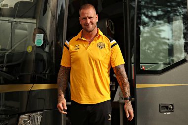 Castleford Tigers 'dan Joe Westerman, 13 Haziran 2025' te MKM Stadyumu 'nda 14. Hull FC Castleford Tigers maçından önce geldi.