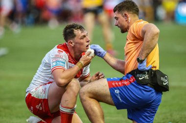 Hull KR 'dan Jack Broadbent, 19 Haziran 2025' te The Mend-A-Hose Jungle, Castleford, İngiltere 'de oynanan 15.