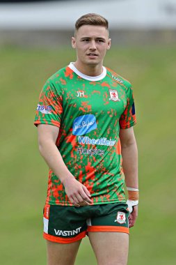 Hunslet RLFC 'den Mackenzie Turner, Betfred Şampiyonası maçından önce Hunslet RLFC, South Leeds Stadyumu' nda Barrow Raiders 'a karşı, 22 Haziran 2025