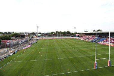 DIY Kitchens Stadyumu 'nun 15. Betfred Süper Ligi karşılaşmasından önceki genel görüntüsü Wakefield Trinity ile Wigan Warriors maçı DIY Kitchens Stadyumu, Wakefield, Birleşik Krallık, 20 Haziran 2025
