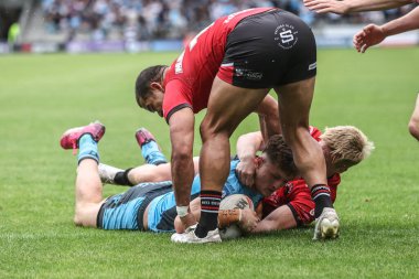 Hull FC 'den Davy Litten, 22 Haziran 2025' te İngiltere 'nin Eccles kentindeki Salford Community Stadyumu' nda oynanan Betfred Süper Lig 15.