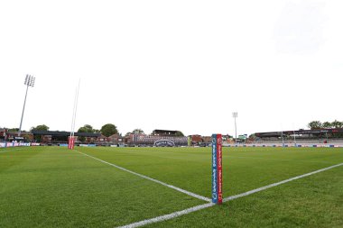 DIY Kitchens Stadyumu 'nun 15. Betfred Süper Ligi karşılaşmasından önceki genel görüntüsü Wakefield Trinity ile Wigan Warriors maçı DIY Kitchens Stadyumu, Wakefield, Birleşik Krallık, 20 Haziran 2025