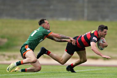 Barrow Raiders takımından Shane Toal, 22 Haziran 2025 'te Güney Leeds Stadyumu' nda oynanan Betfred Şampiyonası maçında Hunslet RLFC - Barrow Raiders maçında ikinci denemesini yaptı.