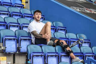 Warrington Wolves 'tan Matty Ashton, 21 Haziran 2025' te Halliwell Jones Stadyumu 'nda Warrington Wolves ve Huddersfield Giants arasında oynanan 15.