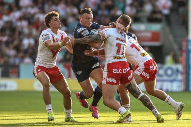 Leeds Rhinos takımından Harry Newman, 20 Haziran 2025 'te St Helens - Leeds Rhinos maçında St.Helens - St.Helens Stadyumu' nda karşı karşıya geldi.