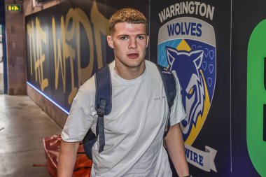 Warrington Wolves 'tan Jake Thewlis, 21 Haziran 2025' te Warrington Wolves ve Huddersfield Giants arasında oynanan Betfred Süper Lig karşılaşmasında sahaya çıktı.