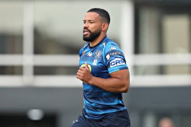 Wigan Warriors 'dan Kruise Leeming 15. Betfred Süper Ligi karşılaşmasından önce Wakefield Trinity Wigan Warriors' a karşı DIY Kitchens Stadyumu, Wakefield, Birleşik Krallık, 20 Haziran 2025