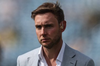 Stuart Broad 1. Rothesay Test Maçı 'nda İngiltere Hindistan' a karşı Headingley Kriket Sahası, Leeds, İngiltere, 20 Haziran 2025