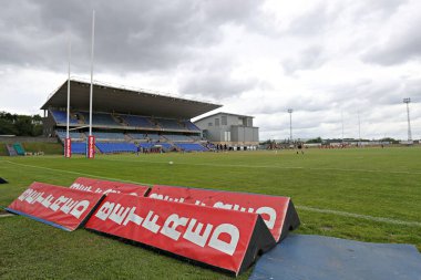 Betfred Şampiyonası öncesi Güney Leeds Stadyumu 'nun genel bir görüntüsü. Hunslet RLFC, Barrow Raiders' a karşı South Leeds Stadyumu, Leeds, İngiltere, 22 Haziran 2025