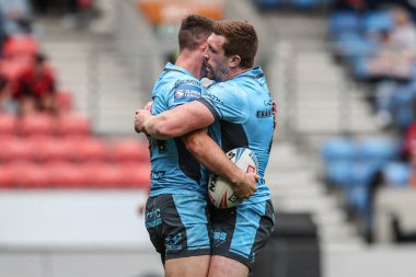 Hull FC 'den Cade Cust, 22 Haziran 2025' te İngiltere 'nin Eccles kentindeki Salford Community Stadyumu' nda oynanan 15.