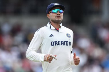 Hindistan kaptanı Shubman Gill 1. Rothesay Test Maçı 'nda, 3. Gün İngiltere Hindistan' a karşı Headingley Kriket Sahası, Leeds, Birleşik Krallık, 22 Haziran 2025