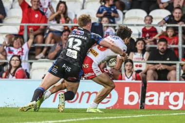 St. Helens 'ten Owen Dagnall, Betfred Süper Lig' in 15. Turu 'nda St Helens - Leeds Rhinos maçında St Helens Stadyumu, St Helens, İngiltere, 20 Haziran 2025