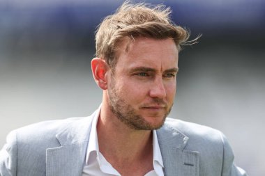 Stuart Broad 1. Rothesay Test Maçı 'nda İngiltere Hindistan' a karşı Headingley Kriket Sahası, Leeds, İngiltere, 20 Haziran 2025