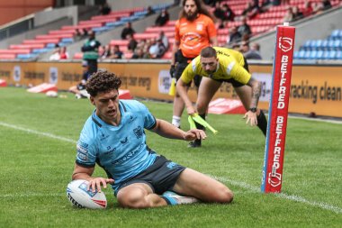 Hull FC 'den Lewis Martin, 22 Haziran 2025' te İngiltere 'nin Eccles kentindeki Salford Community Stadyumu' nda oynanan 15.