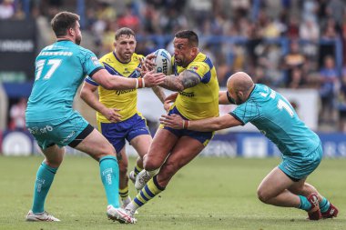 Warrington Wolves 'tan Paul Vaughan, 21 Haziran 2025' te Warrington, İngiltere 'deki Halliwell Jones Stadyumu' nda Warrington Wolves ve Huddersfield Giants arasında oynanan 15.