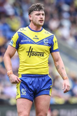Warrington Wolves 'tan Jordy Crowther 15. Betfred Süper Lig karşılaşmasında Warrington Wolves, Huddersfield Giants' a karşı Halliwell Jones Stadyumu, Warrington, 21 Haziran 2025