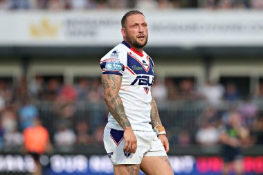 Wakefield Trinity 'den Josh Griffin 15. Betfred Süper Lig karşılaşmasında Wakefield Trinity Wigan Warriors' a karşı DIY Kitchens Stadyumu, Wakefield, İngiltere, 20 Haziran 2025