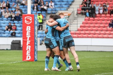 Hull FC 'den Tom Briscoe, 22 Haziran 2025' te İngiltere 'nin Eccles kentindeki Salford Community Stadyumu' nda oynanan 15.