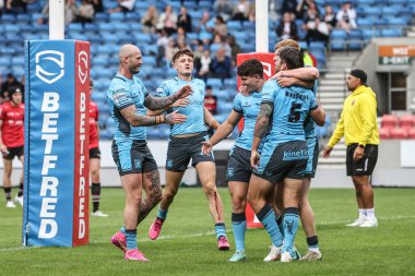 Hull FC 'den Tom Briscoe, 22 Haziran 2025' te İngiltere 'nin Eccles kentindeki Salford Community Stadyumu' nda oynanan 15.