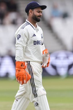 Hindistan kalecisi Rishabh Pant 1. Rothesay Test Maçı 'nda 5. İngiltere Hindistan' a karşı Headingley Kriket Sahası, Leeds, Birleşik Krallık, 24 Haziran 2025