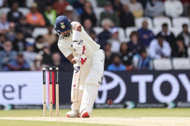 Hindistan 'dan KL Rahul, 1. Rothesay Test Günü 4. Maç sırasında İngiltere' nin Hindistan 'a karşı Headingley Cricket Ground, Leeds, İngiltere' de, 23 Haziran 2025 'de iki koşu yaptı.
