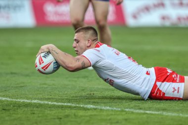 Hull KR 'dan Mikey Lewis, 27 Haziran 2025' te İngiltere 'nin Hull kenti Kingston' da oynanan Sewell Group Craven Park 'ta oynanan 16.